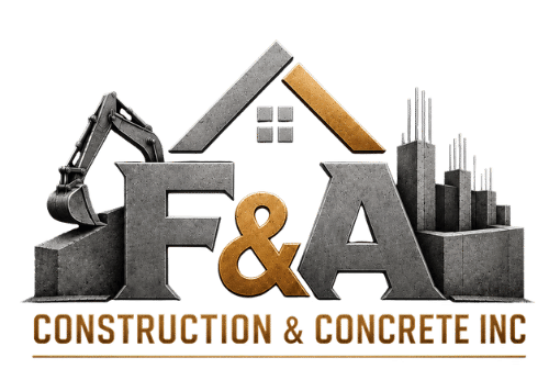 F&A Construction & Concrete Inc Logo