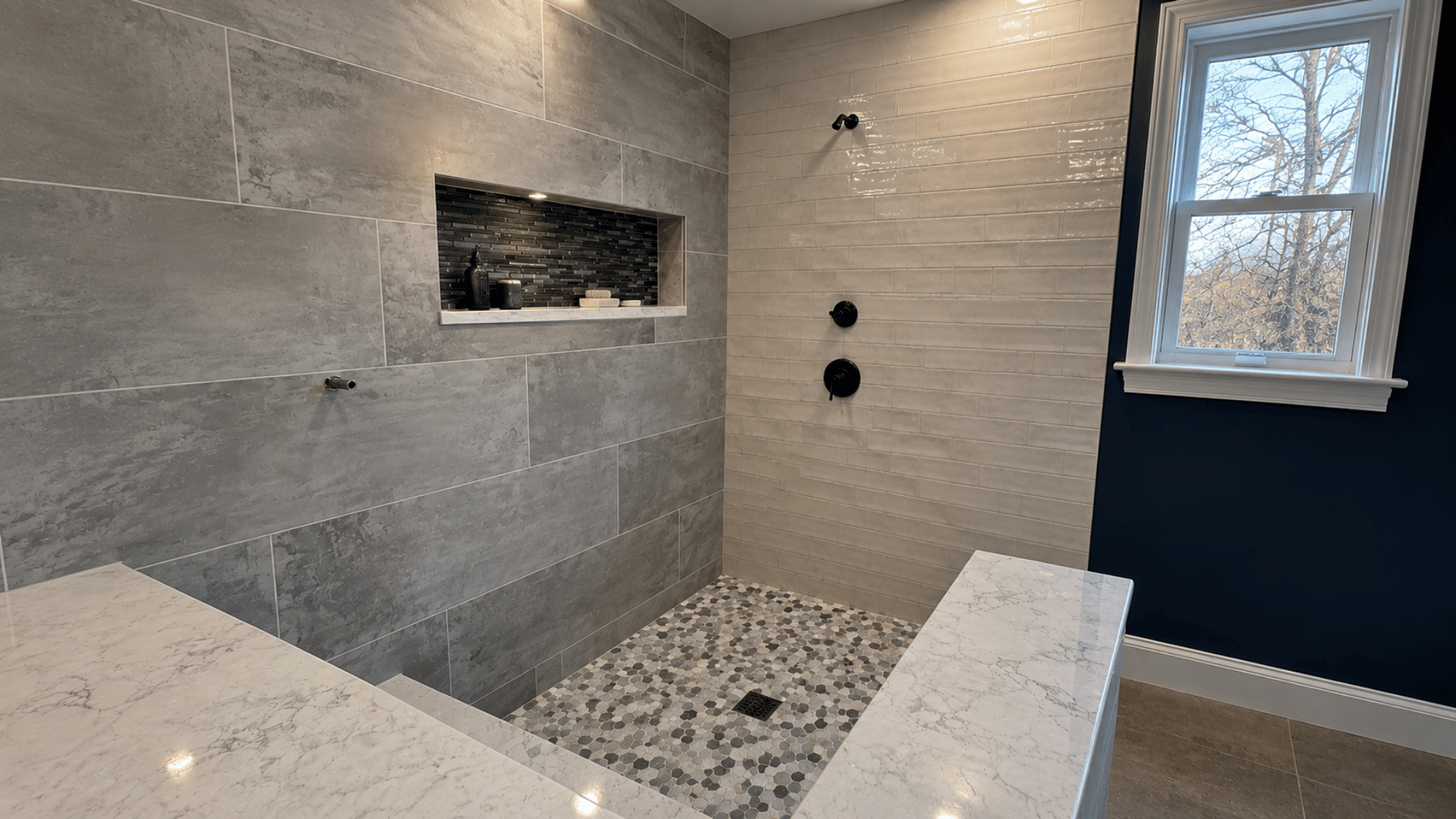 JB Tile flooring installation project